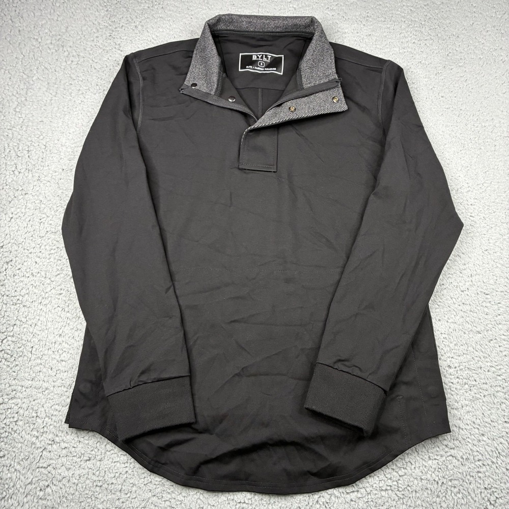 BYLT Elite Fairway Pullover Men's Large Black Performance 1/4 Zip Golf Casual